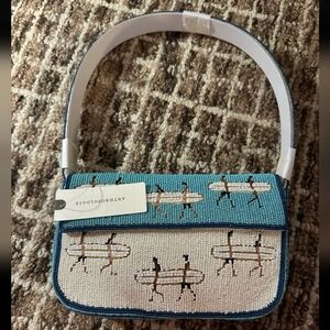 Anthropologie Fiona Beaded Bag Icon Summer Surfer Edition